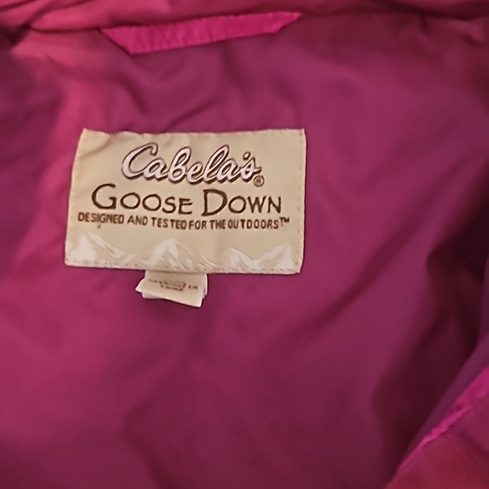 Cabelas Goose Down Jacket Womens Regular Large Puffer Full Zip 650 - Picture 3 of 7